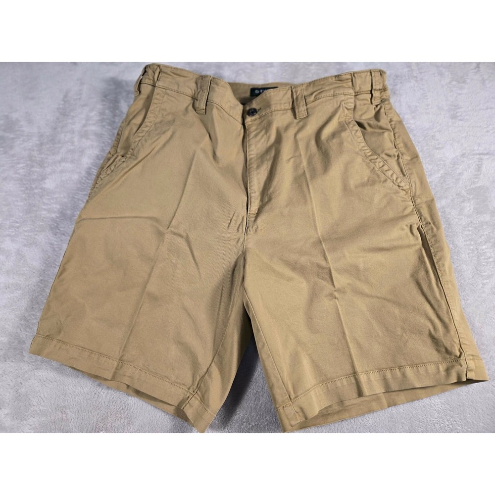 Orvis Mens Bonefish Gotcha Chino Shorts Khaki Tan Size 38 Cotton Blend Stretch
